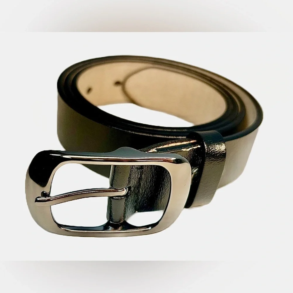 NEW Boutique Genuine Leather Belt in Black, Sizes S-XL, S-2X, M-2X, and L-3X